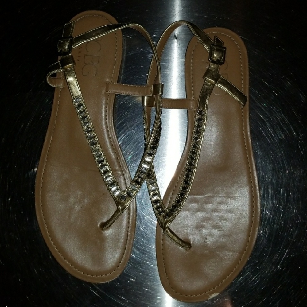 BCBG JEWELED SANDALS